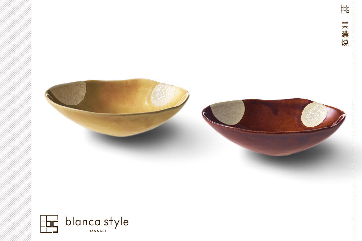 blanca style はな手鞠 オーバルボウルペア